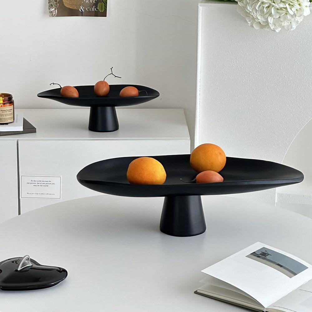 Desktop Storage Container Geometric Fruit Bowl Tray Desktop Storage Container Resin Handicraft Home Decoration Accessories