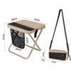 Faltbarer Rucksackhocker Tragbarer Klapphocker mit Handtasche Geeignet für Picknick Wandern Camping Angeln Haushalt Eltern-Kind-Aktivitäten