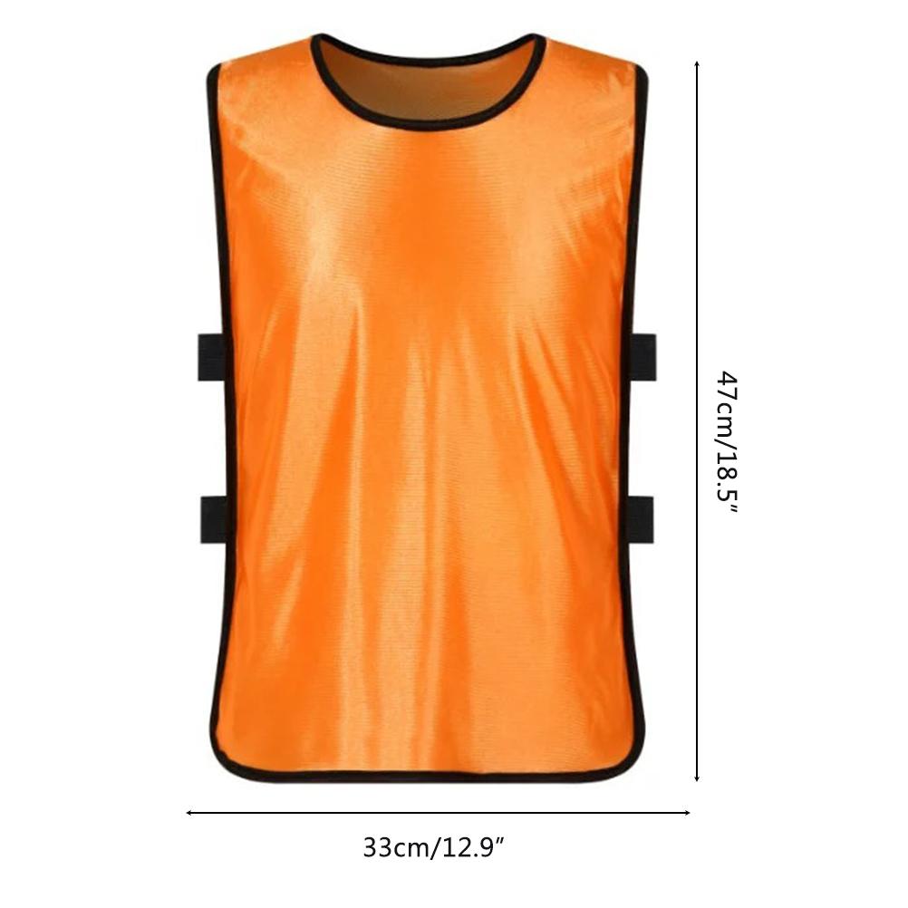 10Pcs Kids Scrimmage Training Vest Practice Jersey Pennies Bibs for Soccer Basketball Football