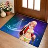 S-Super Sonico  Classic Floor Mat Cozy Flannel Soft Thick Non-Slip Mat for Living Room Bedroom Kitchen Decor Rugs
