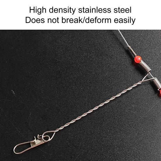 Fishing Rig Non-Deformed Strong Pull Sea Fishing Stainless Steel Fishing Tackle Accessories Wire Trace Leader Rig for Outdoor