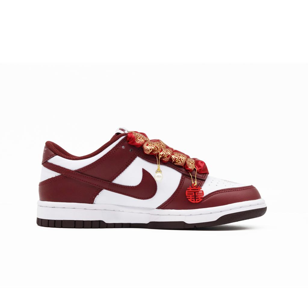 Nike Dunk DIY Create Name Letter Leather Slip Resistant Abrasion Resistant Low Top Skateboard Shoes Unisex DV0833-115(Team664-S-BOX)