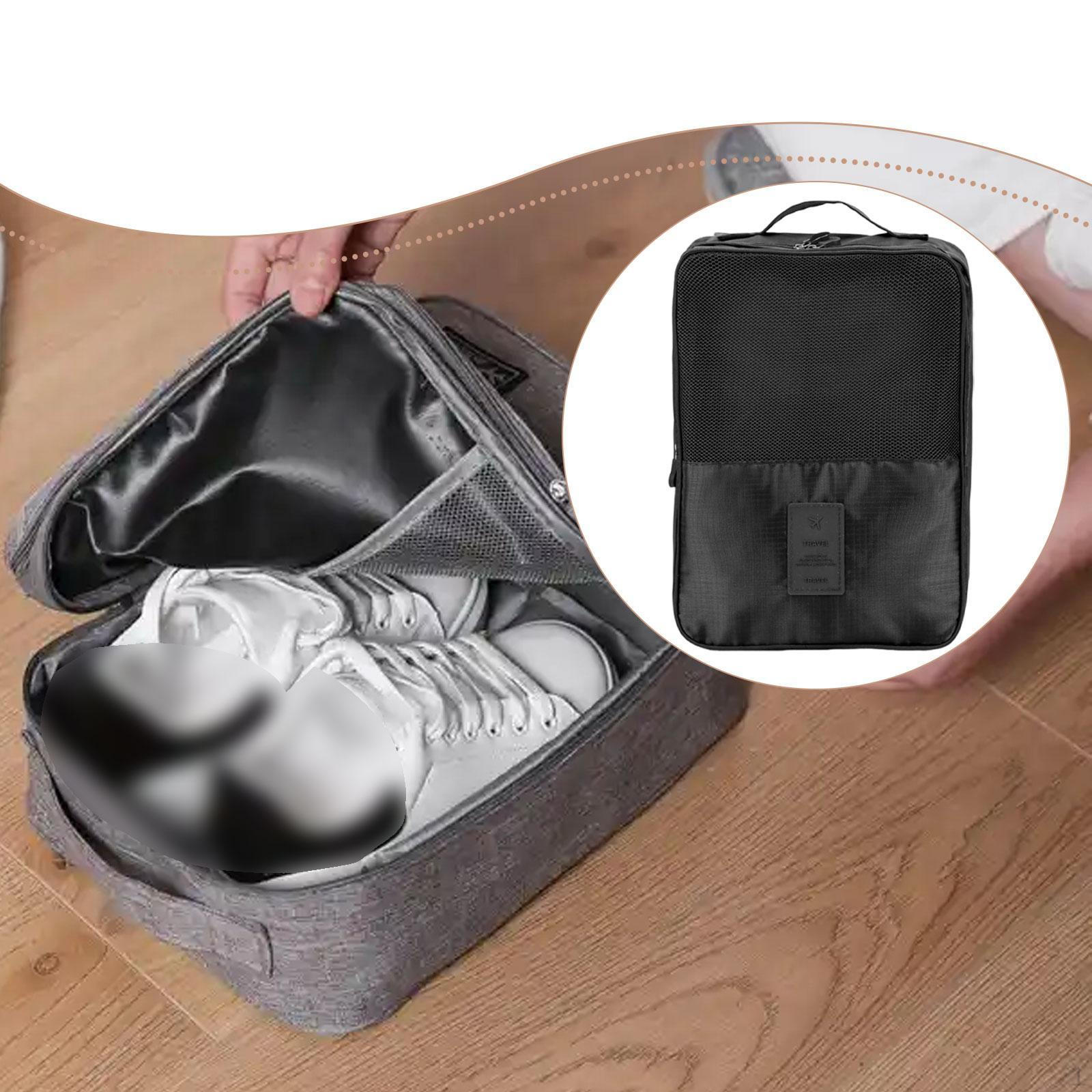 Travel Shoe Bag Organizer Durability Dustproof Practical with Handle Men Women Lightweight Storage чёрный 950₽