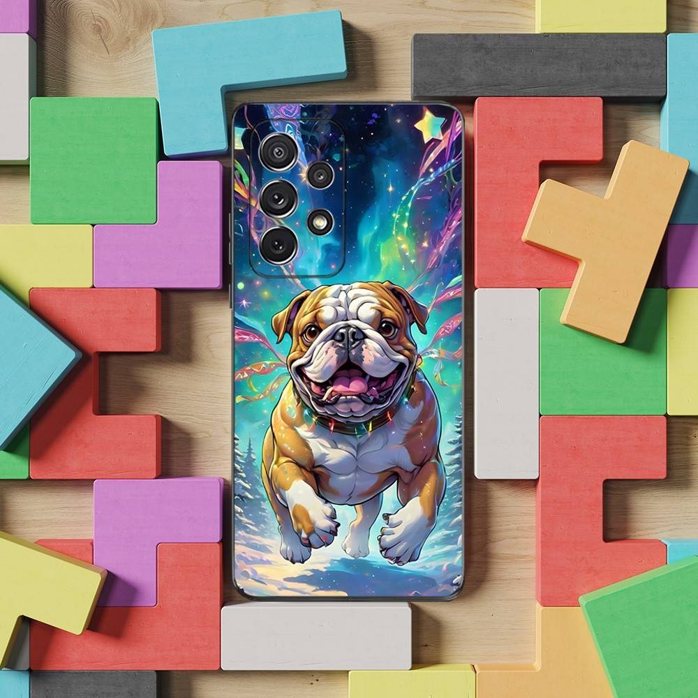 French Art Bulldog Dog Case For Samsung S22,S25,S20,S10,Plus,Ultra,S24,S23,FE,S21,S9,Lite,Soft Silicone Black