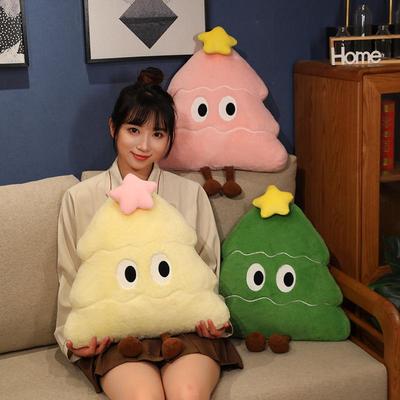 Cartoon Christmas Tree Plush Doll Sofa Cushion