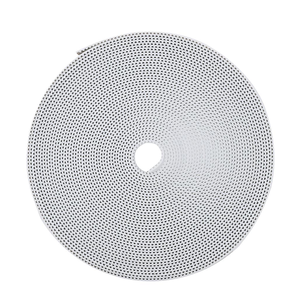 3D Printer Accessories 2GT Timing Belt 10mm Rubber Synchronous Belt (White 10m)
