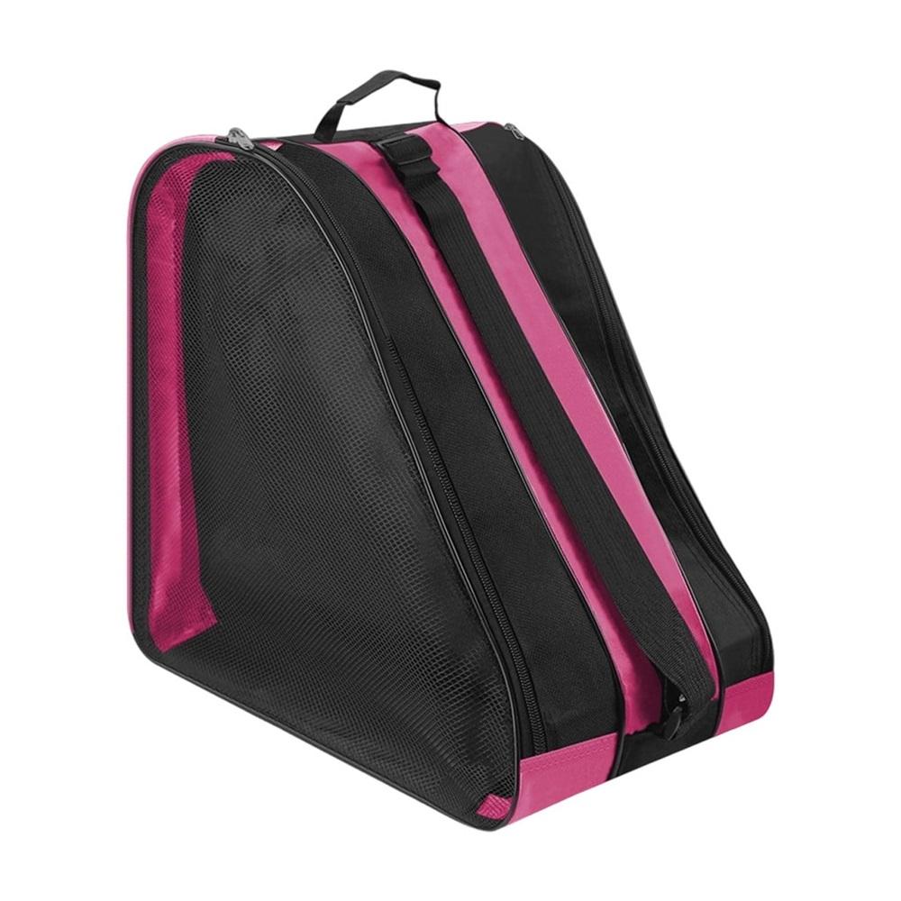 Roller skating backpack, roller skates and protective gear storage bag, thickened fabric, adjustable shoulder straps, for home use