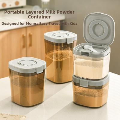 Light-proof Airtight Jar Sugar Jar With Spoon For Coffee Milk Powder Can 800ML/1300ML/1800ML Storage Container Box Spare Parts