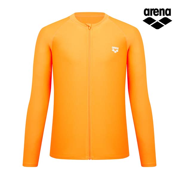 Alena Men'S New Wave Relax Fit Zip-Up Rash Guard A4Bm1Rr47Org