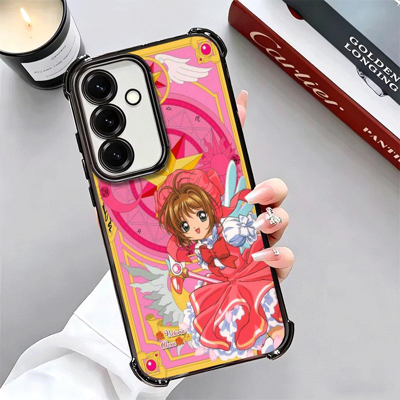 Cardcaptor Sakura Cute Girl Plating Phone Case For Samsung A17 A07 A37 A57 A16 A56 A15 A55 A14 A54 A13 A53 A26 A36 A25 A35 A24 A