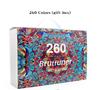 Exclusive Set: 260-Color Oil-Based Colored Pencils for Students & Graffiti Artists
