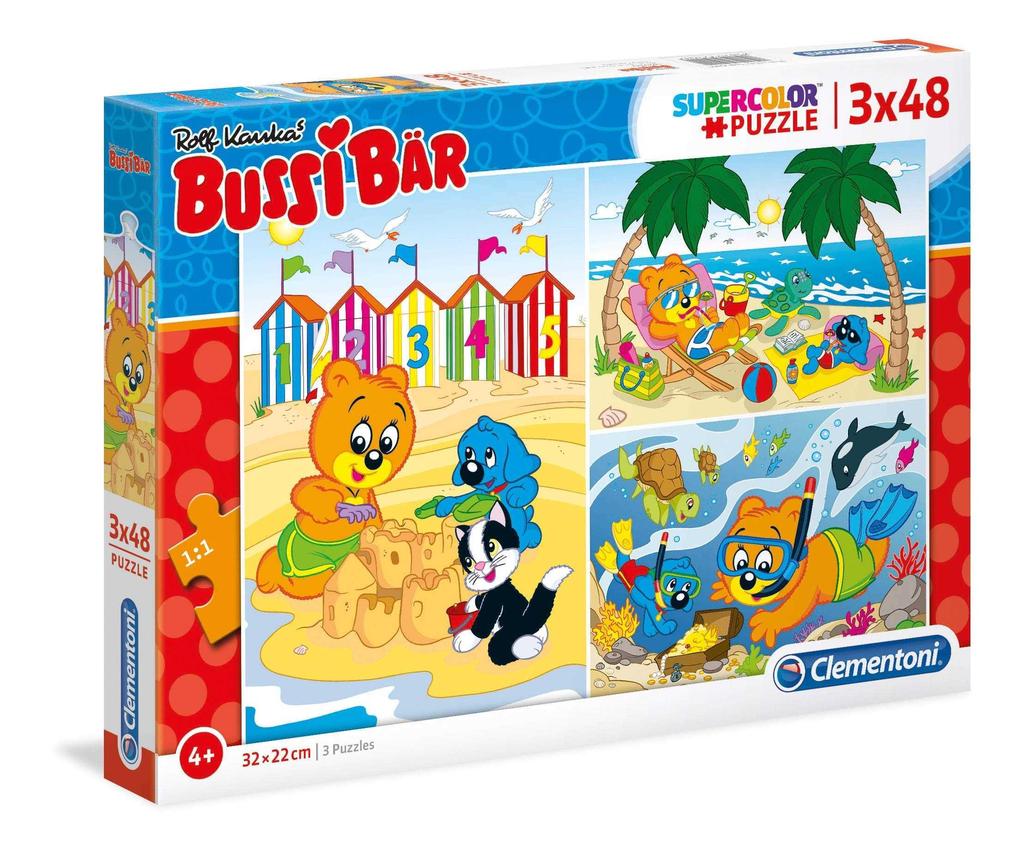 Clementoni Clementoni Supercolor Bussi Bear 3 X 48 Pieces Multi Child Puzzle Buy At A Low Prices On Joom E Commerce Platform