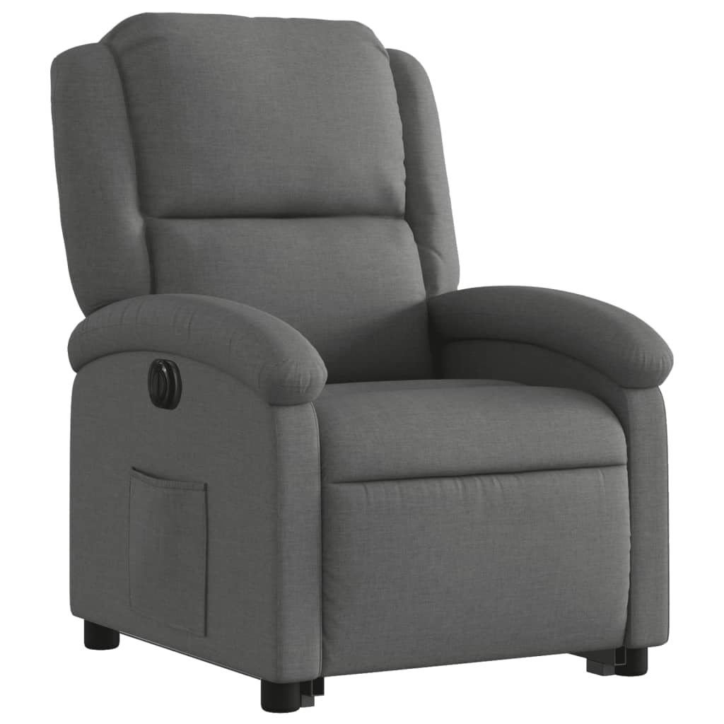 Vidaxl Lift-up Massage Chair, Electric, Reclining, Dark Grey