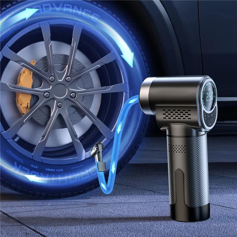 2025 Trend EAFC Portable Air Compressor Wireless Or Wired Inflatable Pump Portable Digital Tire Inflator For Car, Bicycle, Balls