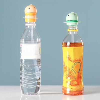 Yousheng Water Bottle Spout Conversion Cap with Straw Cartoon Dinosaur Drink Bottle Spout Adapter Universal Reusable Spill-Proof Juice Bottle