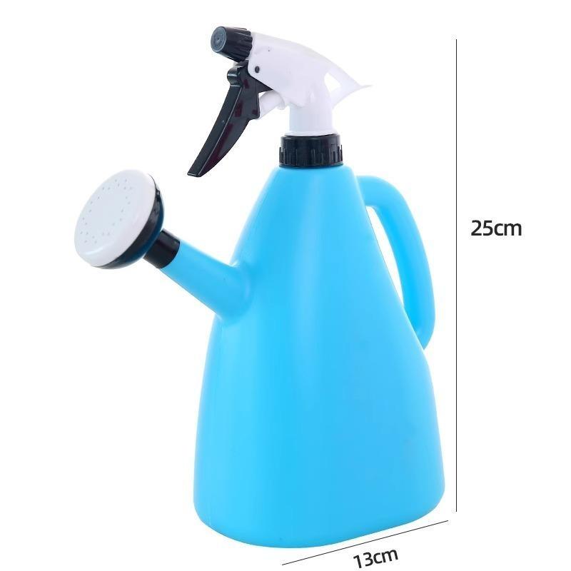 Multifunctional 2-in-1 Plastic Watering Spray Can Adjustable Pressure Portable Tool for Outdoor Garden Planting