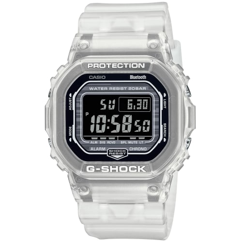 

Часы Casio G-Shock Bluetooth DW-B5600G-7JF Мужские Белый Скелетон