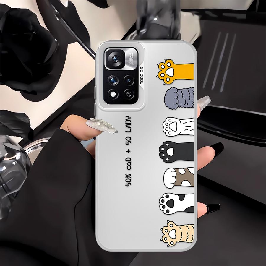Phone Cover Case for Xiaomi Redmi Note 14 A1 11 Pro Note 13 12 Pro Plus A2 12 10 12C 13C 14C Cute Cartoon Cat