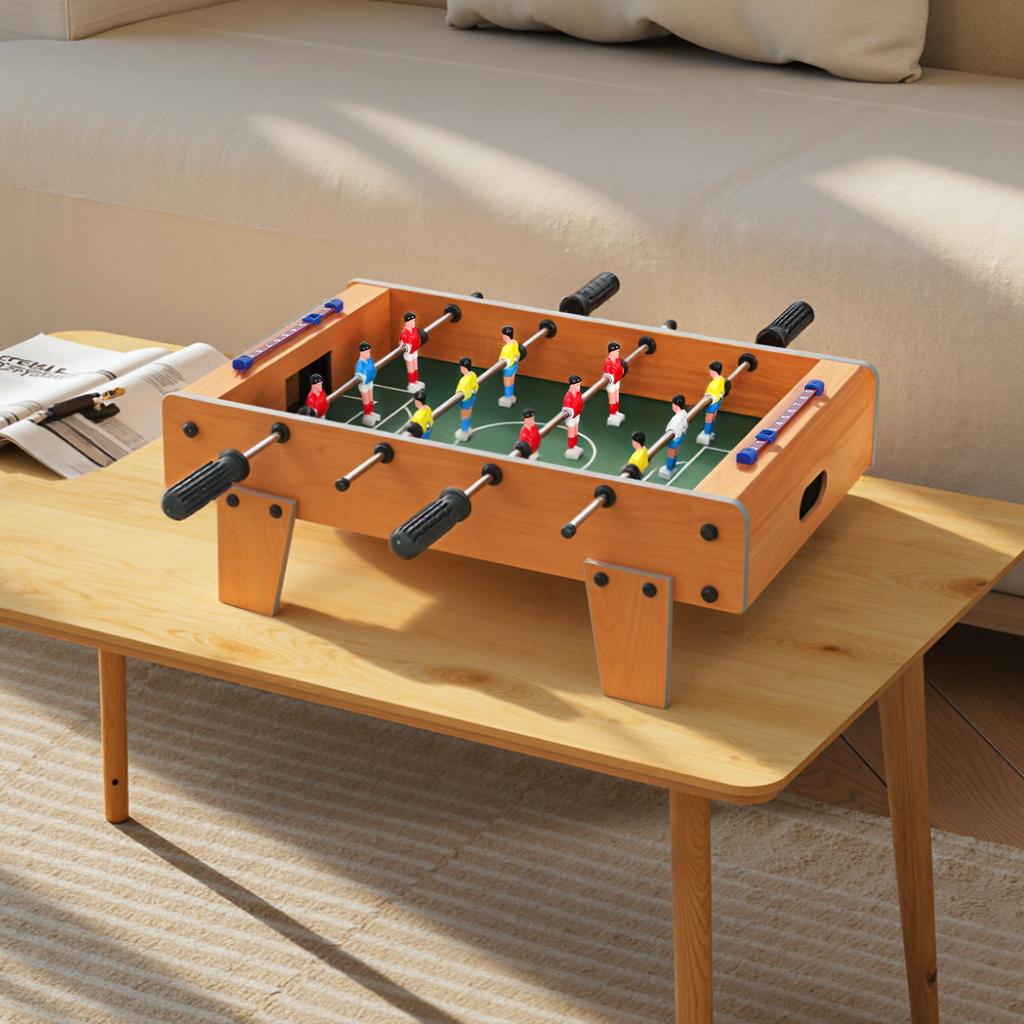 20 in Table-top Football Table with Stainless Steel Rods, Compact Foosball Table for Kids and Adults, All-Inclusive Foosball Game Set for Indoor