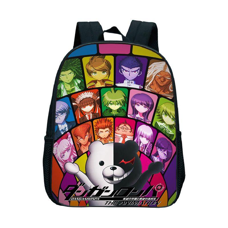 Sac à dos imprimé anime Danganronpa Imperméable Grande capacité Léger Portable Parfait pour l'école et les voyages
