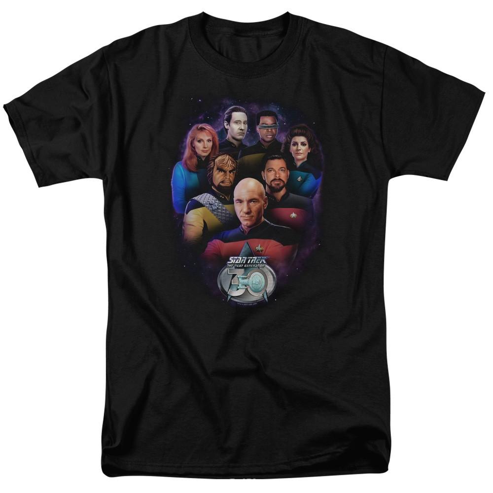 Star Trek - Crew 30 - Adult Unisex Short Sleeve T-Shirt - Black XL