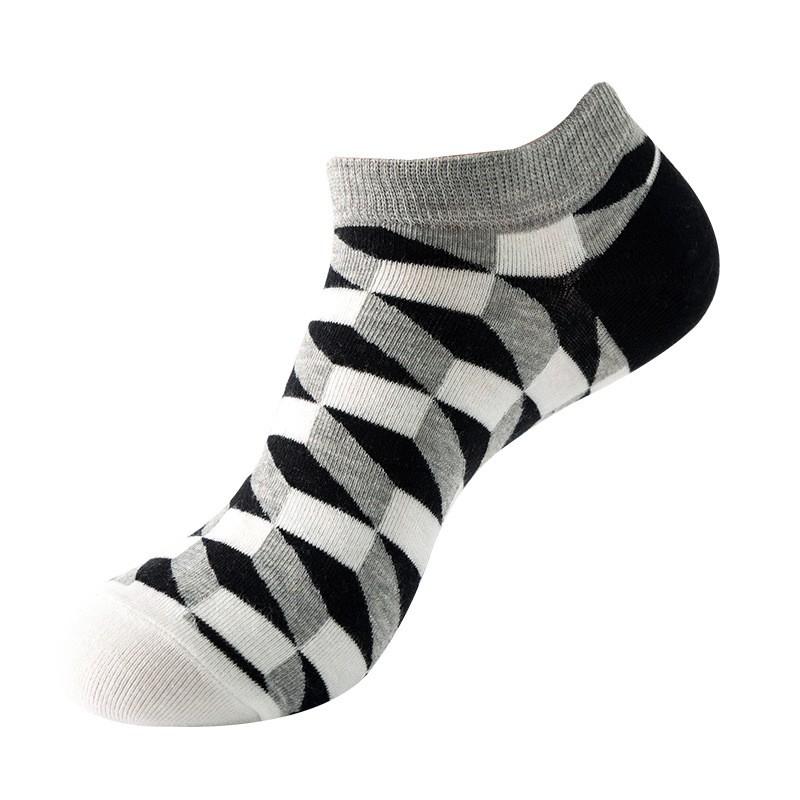 Mens Thin Boat Socks Womens Striped Cotton Ankle Breathable Sweat Absorbent Casual Fall