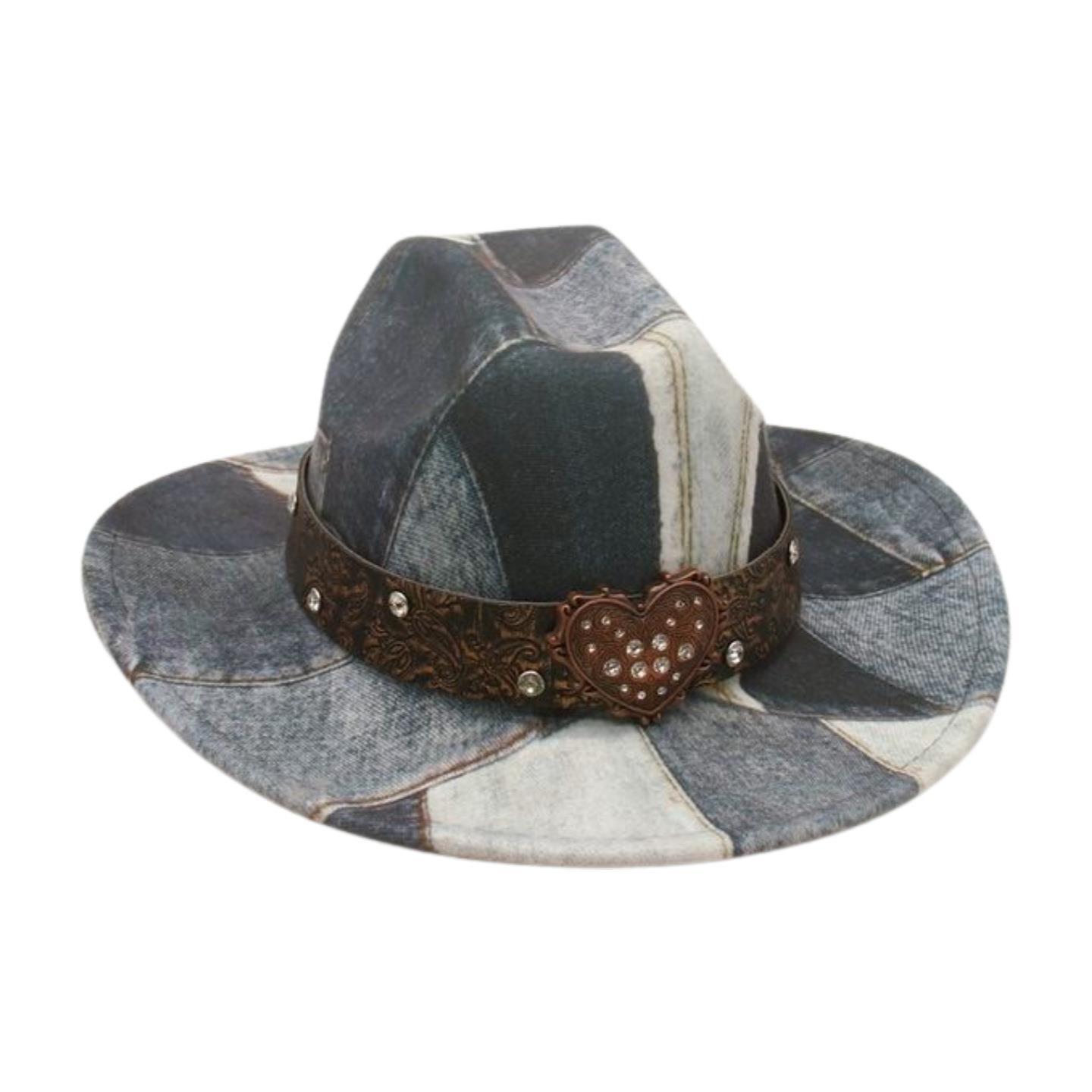 

Travel Photography Vacation Stage Performance Jazz Hat Western Retro Cowboy Top Hat Big Love Street Shot Felt Hat [one top] one size