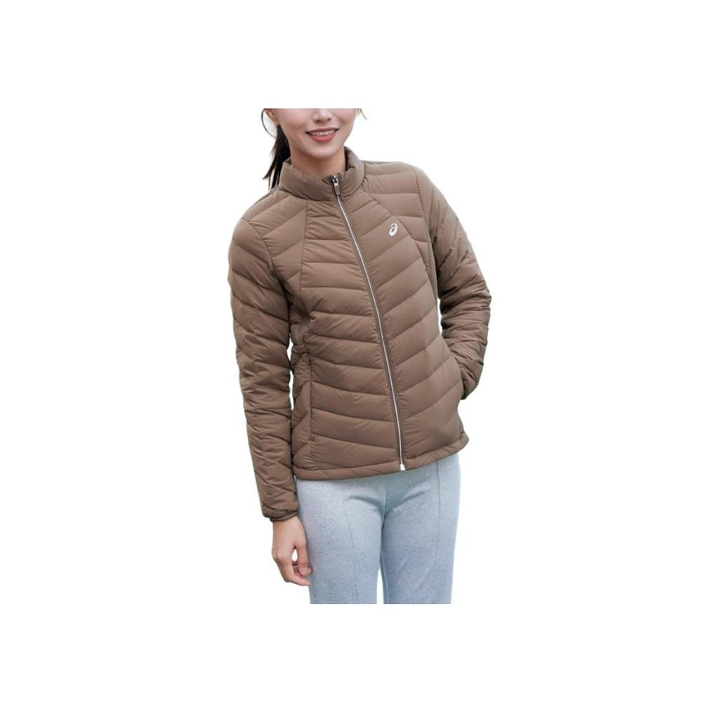 Asics Lightweight Warm Stand Collar Zipper Slim Fit Long Sleeve Down Jacket Women Outerwear 2032D407-200