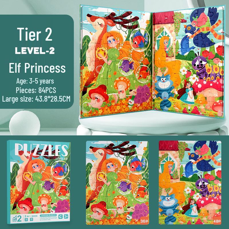 Wooden Jigsaw Puzzle Toy - 9 To 100 Pieces, Children's Early Education & Matching Game
