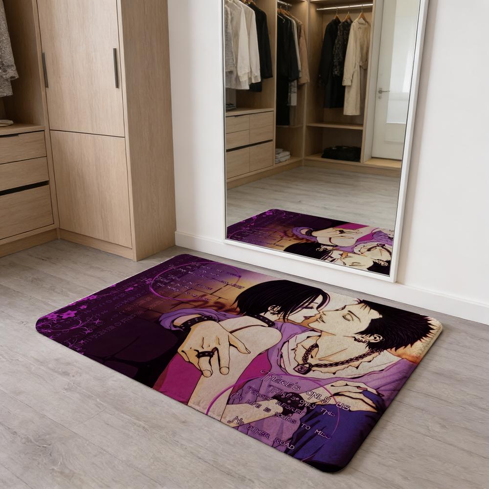 Anime Vintage N-Nana Floor Mat Flannel Door Mat Non-Slip Absorbent Washable Indoor Home Rug