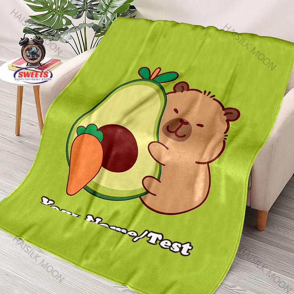 

Кастомное одеяло с капибарой: Именное благословение, Открытый теплый Мое Ежедневный Индивидуальный с эксклюзивным именем Подарок для друзей Дочери, Сына, Жены 30x40in