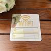 10Cm Wifi Sign Mirror Wall Stickers Rewritable Handwriting Account And Password   3D Acrylic Tools Accessories