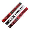 RE333D Metal V6 4WD Logo Car Trunk Badge Emblem Rear Body Tailgate Adhesive Badge For Toyota Prado Land Cruiser 4Runner Highlander