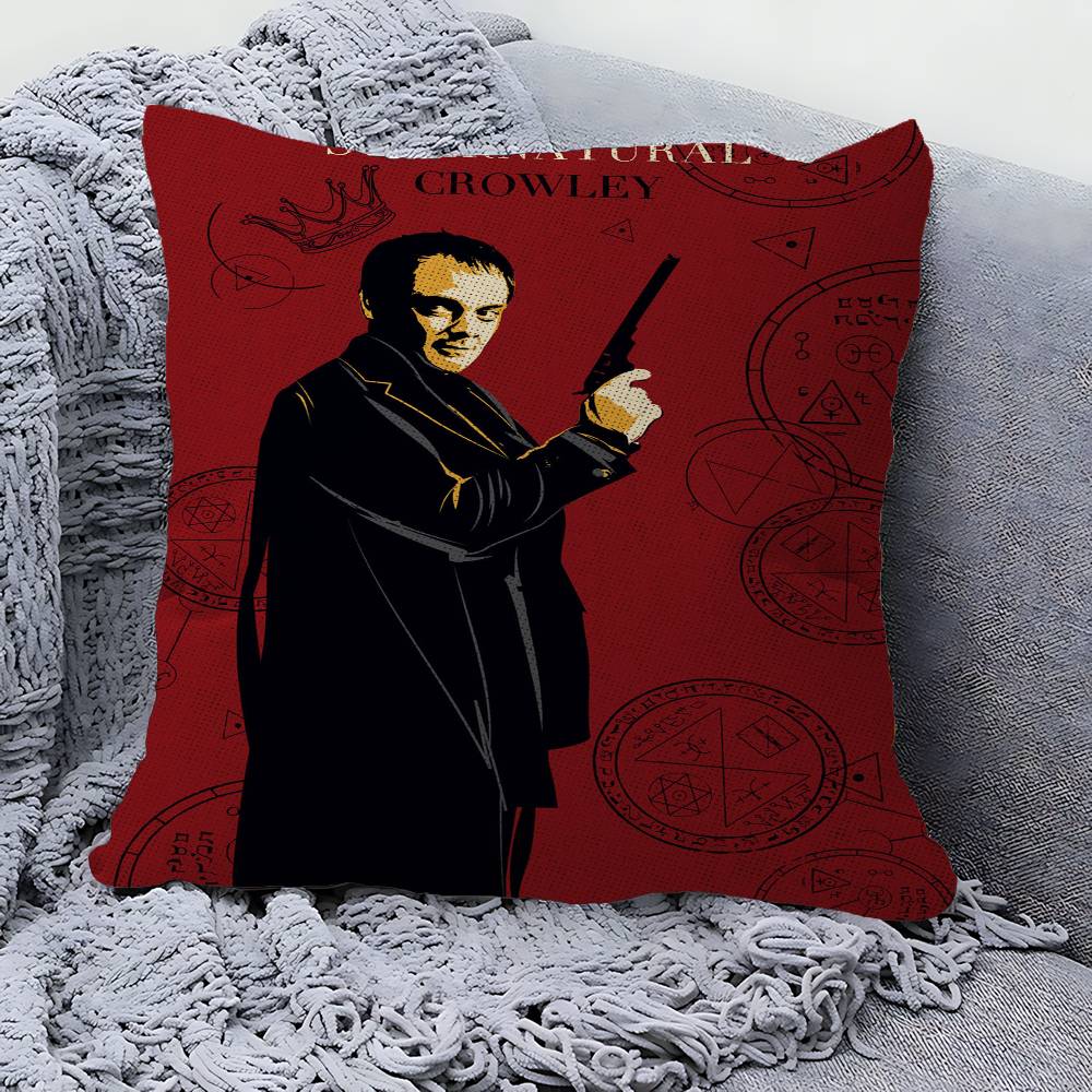 Tv Show Supernatural Office Cushion Pillowcase Car Cushion Cover45X45CM Lumbar Pillowcase Sofa Pillowcover