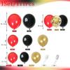 Balloon Set Red Black Gold Balloon Birthday Theme Party Scene Arrangement Wedding Hotel Balloon