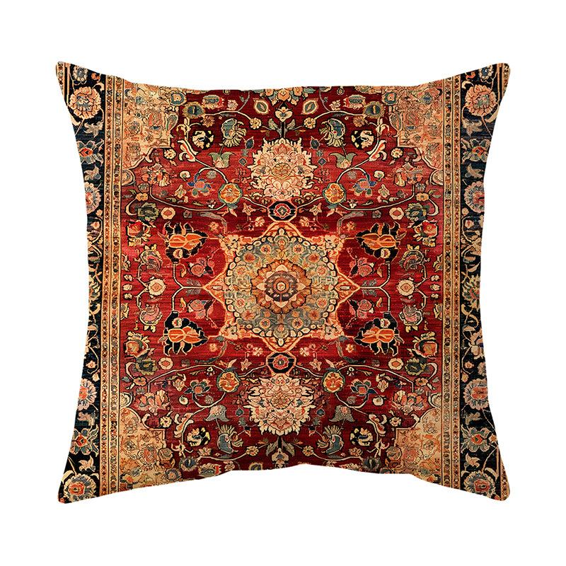 Potah na polštář Tištěný potah na polštář na pohovku Krátký plyšový potah na polštář