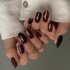Autumn/Winter Style Brown Marbled Tortoiseshell Wearable Nail Tips