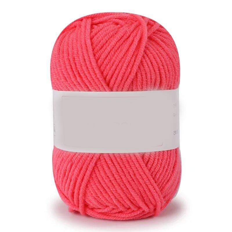 Farbige Garne Einfarbige Garne für Strickbegeisterte Do-It-Yourself-Garn Strickwaren für Babykleidung und Heimdekorationen