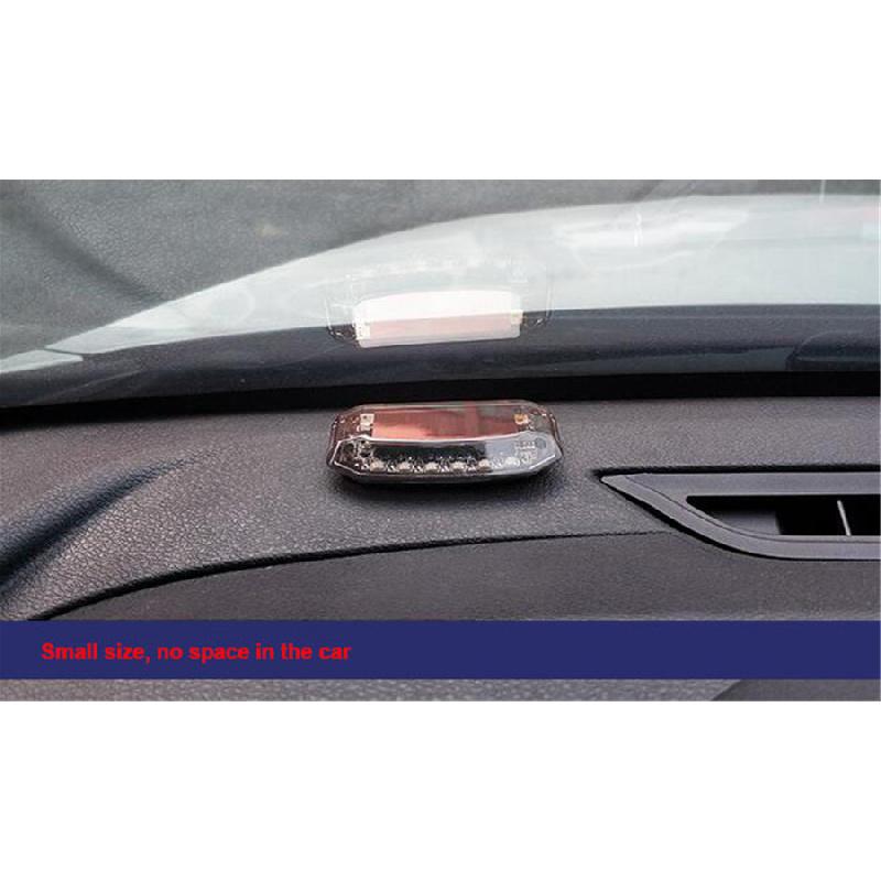 Solar Car Alarm Simulator That Simulates An Alarm, With Flashing Led Indicator, Anti-Theft, Blue Color