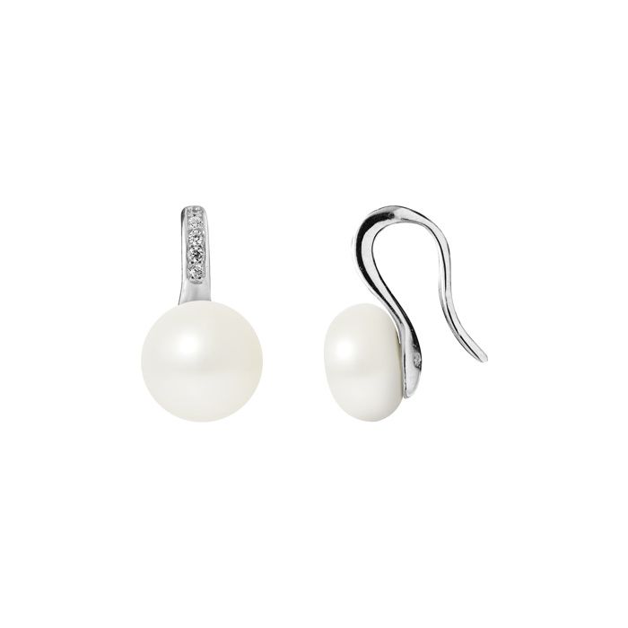 Earrings - Pearls & Colors - Freshwater Cultured Pearls - 925 Sterling Silver - AAA+ Quality - Hook System