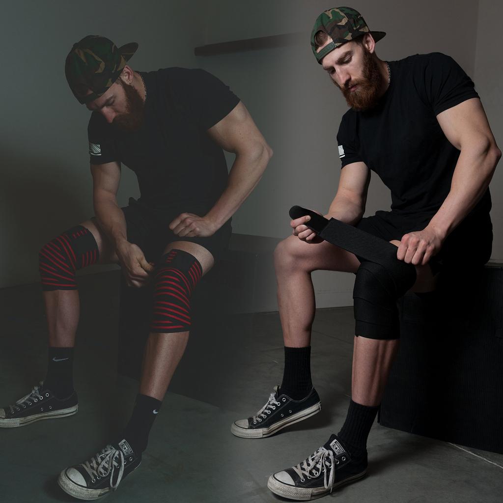 Knee Wraps for Squatting Knee Strap Bands for Crossfit Training Powerlifting Knee Support Deadlift Wraps Weightlifting