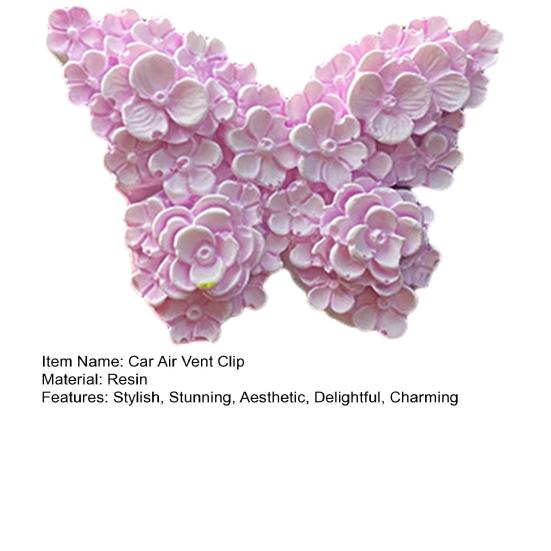 Decorative Floral Air Vent Clip Cute Tulip/Butterfly Car Air Conditioner Outlet Clip Charm for Auto Interior Accessories
