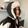 Lei Feng Hat Women's Autumn and Winter Thick Warm Hat Leather Plush Hat Trendy Outdoor Hat Skiing Cold Proof Ear Protection Hat Flight Hat Men's Hat