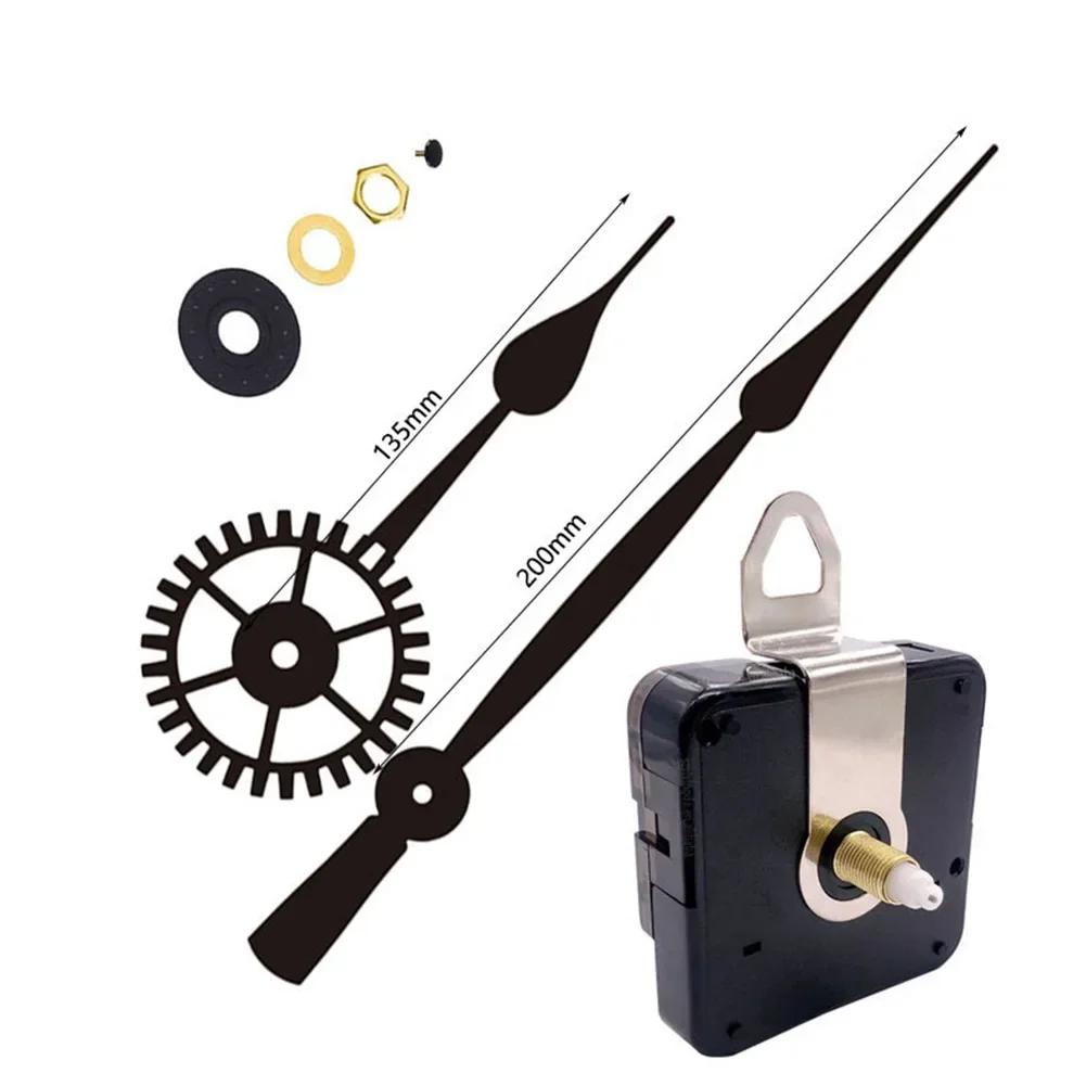 High Torque Silent Quartz Clock Movement Replacement Kit With 18mm Shaft For DIY Wall Clocks 50-60cm Panel Diameter