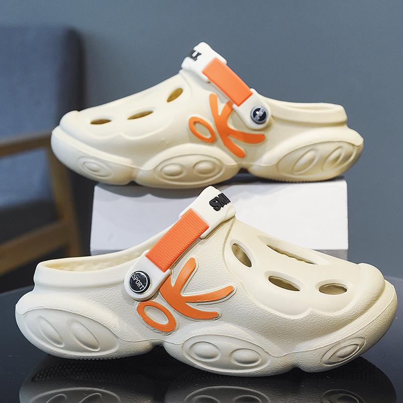 Fashion Slippers for Men Shoes for Men Wear-resistant Thick Bottom Beach Shoes Indoor and Outdoor Non-Slip Ventilate Fashion Non-Slip