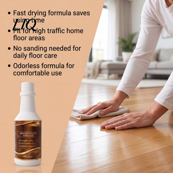 Daily Floor Cleaner And Polish Wood Restorer, Restores Natural Texture Gloss Agent, 120ml Surface Enhancer Capacity, Protects Against Dirt Scratches