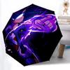 1pc Sonic Speed Automatic Folding Umbrella, 8 Ribs for All-Season Use, Portable for Travel & Outdoor Activities 005