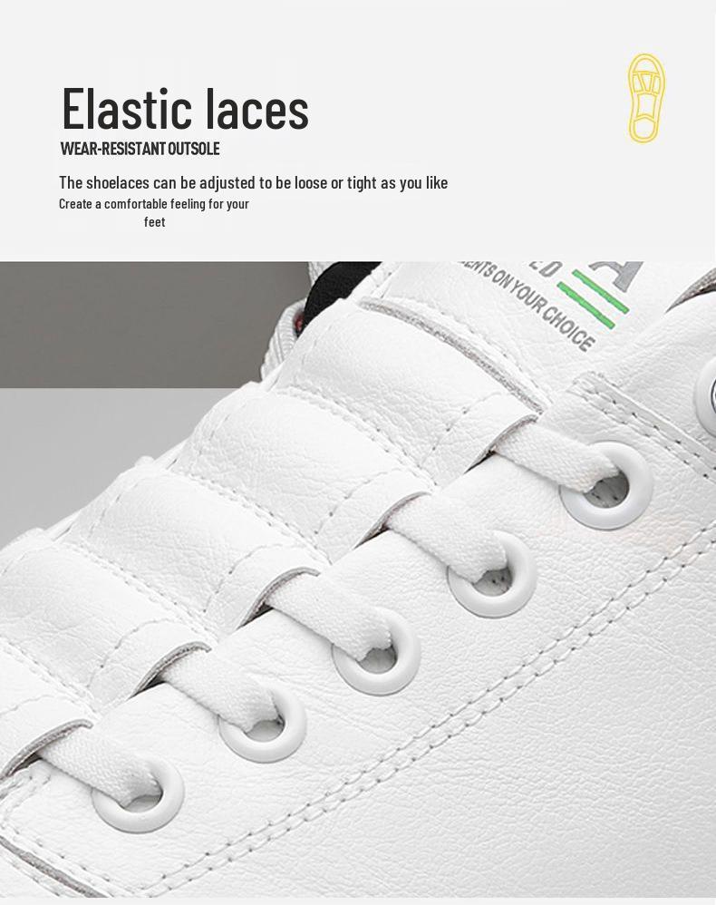 Neue Beliebte Herrenschuhe aus Weißem Leder: Handgefertigt, Weiche Sohle & Oberfläche, Trendige & Vielseitige Freizeitsneaker.