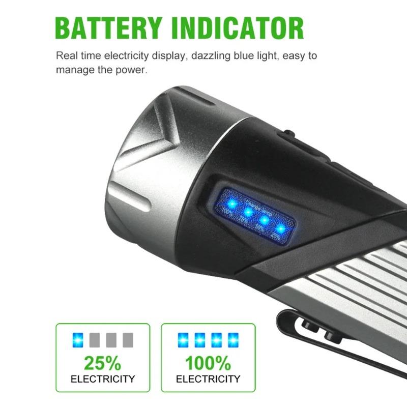 Car LED Strong Light Flashlight Portable Magnet Camping Torch 90 ° Rotatable Head Multifunctional Folding Handheld Work Lights