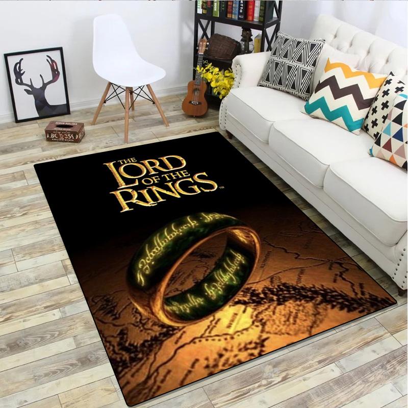 The Lord Of The Rings Carpet Office Decorative Carpet For Living Room Bedroom Door Mat Floor Rug Computer Chair Area Rug